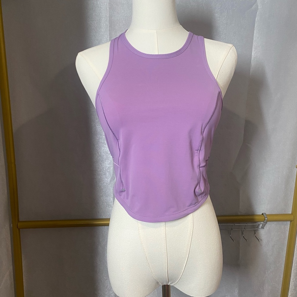 Lululemon Lavender Raceback Cropped Tank 6